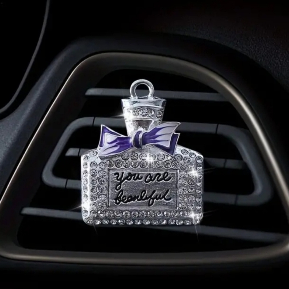 Bling Perfume Bottle Car Air Freshner & Accessory